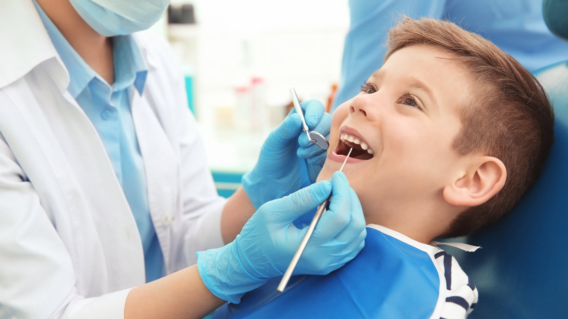 boy at dentist